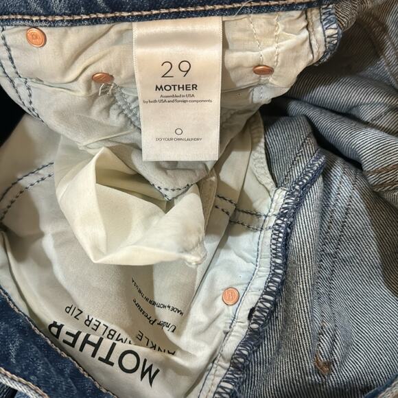 MOTHER The Bowie Rambler Zip Ankle Jeans - Under Pressure Size 29 - Picture 11 of 11